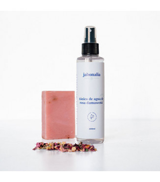 Pack cuidado facial Rosas (jabón de rosa mosqueta + tónico de rosas)