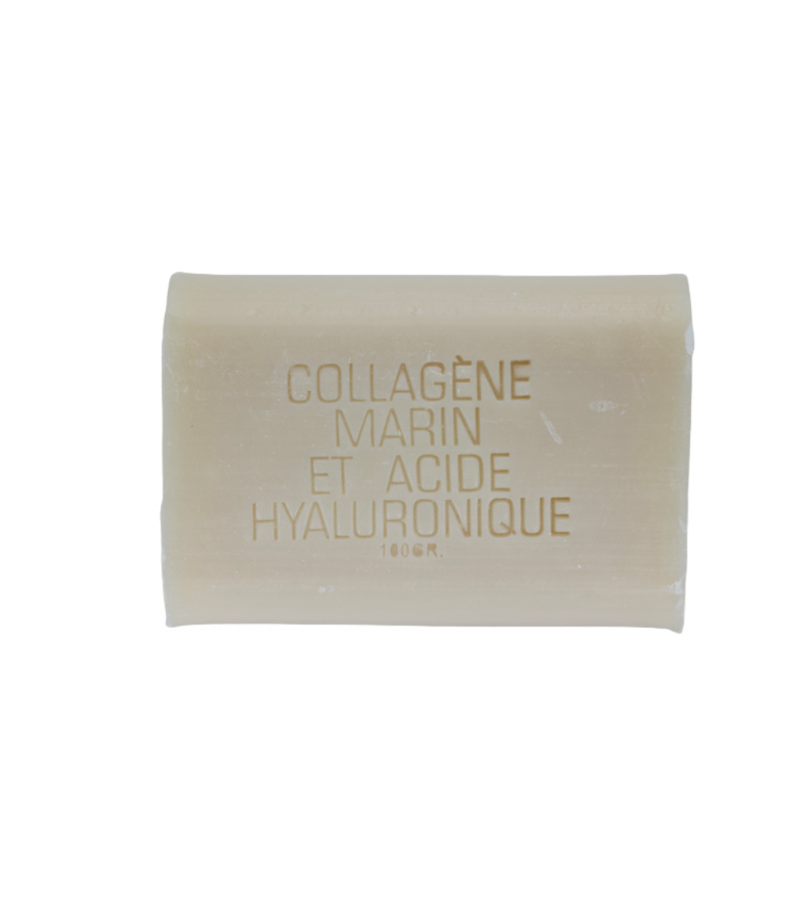 Hialuronic acid and collagen facial soap